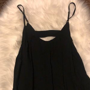 Black high low dress with detailed back